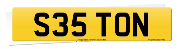 Registration number S35 TON